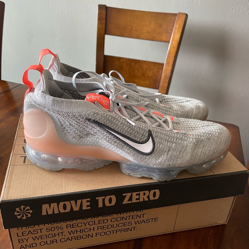 Nike air vapormax 2021 flyknit ‘Grey Fog Bright Mango’